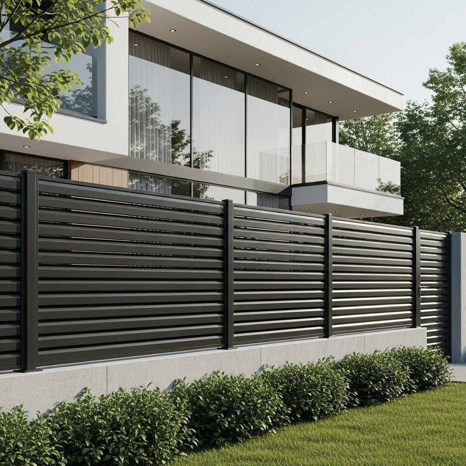Alüminyum panel panjur çit modeli