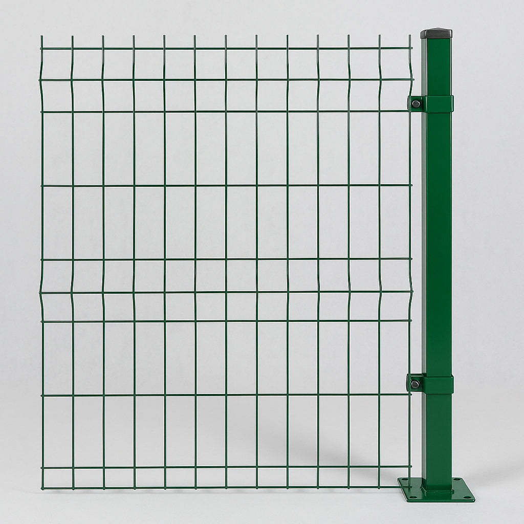 Yeşil panel çit 75x250 cm takım, bir ayaklı bahçe çit teli modeli