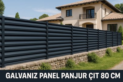 Galvaniz Panel Panjur Çit 80 CM